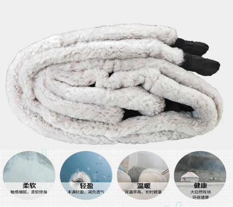 Căng quần bằng da cừu nguyên chất xén lông cừu một người đàn ông và phụ nữ quần cotton dày ấm áp kính chắn gió quần da mùa đông trung niên - Quần da