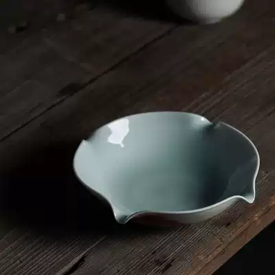 Duqing handmade pot Chengjingdezhen fresh pot dry bubble tea table snack plate fruit plate cup holder creative tea ceremony accessories