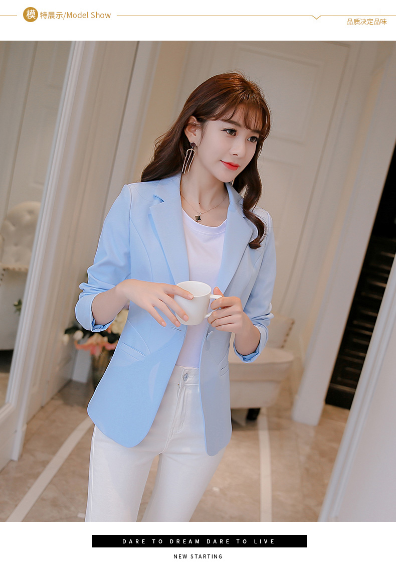 黛 2018 Xuân-Hè 2018 phiên bản Hàn Quốc mới của thời trang size lớn Bộ đồ nhỏ tay dài mỏng là áo khoác mỏng cho nữ mẫu áo vest nữ đẹp nhất 2021
