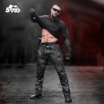 Special forces python frog camouflage suit suit male army fan field slim tactical CS combat training suit