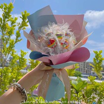 Hot stamping star Moon yarn flower packaging material bouquet star mesh rose gauze mesh bag flower yarn black and white flower art
