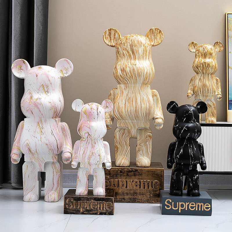 Net Red Violent Bear Floor Tide Card Large Swing Piece Living Room TV Cabinet Next Home Residence Decoration Pint Joe Relocation Gift Deposit Pot-Taobao