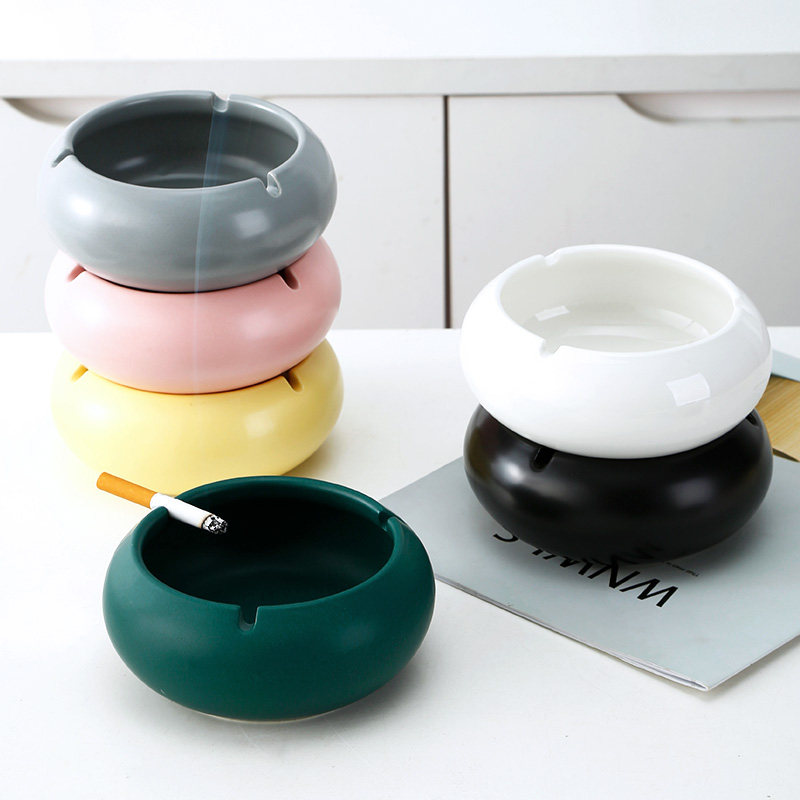 Nordic Ceramic Ashtrays Creativity Personality Trends Ins Wind Fashion Home Living Room Office Big Anti Fly Ash-Taobao