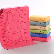 Children Towel Ultrafine Fiber Nanothickened Towel Dry Hair Napkins Birthday Wedding back to Lilly Kindergarten Wipe Handtowel