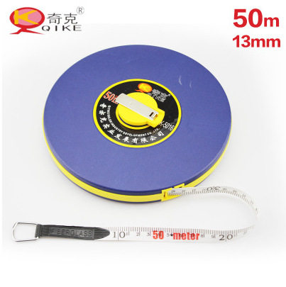 QK-5016 Chick card 50 m color shell fiber measuring tape measure black tech