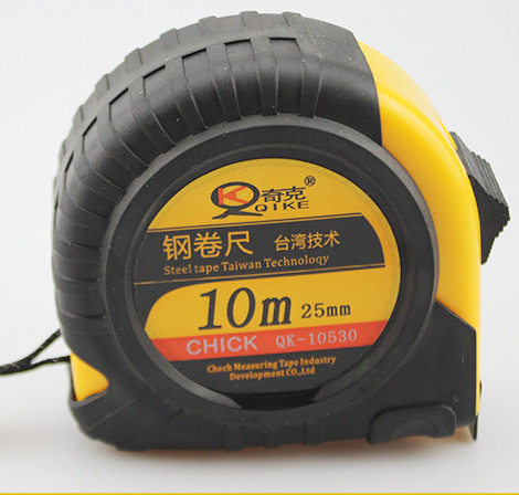 QK-10530 Chick brand 10m steel tape measure 25MM black technology