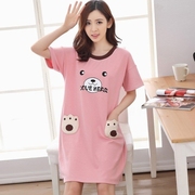 học sinh trung học Thin nhà quần áo. đơn mảnh pajama cô gái mùa hè váy trong lỏng cô gái jumpsuit dài sáng tạo.