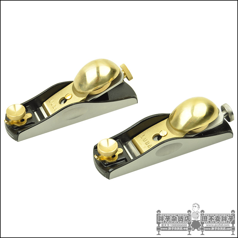 LUBAN Luban European woodworking cast iron planer Pure copper cover Plate Short planer 12 degrees 20 degrees Metal planer