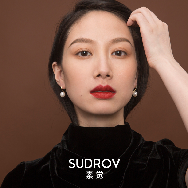 Sujue 2021 new sterling silver pearl earrings female high-end temperament earrings earrings tide earrings Christmas gifts