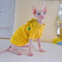 YH pinewood collar art small youth pure cotton summer Svenx no fur cat clothes Devon clothes anti-off