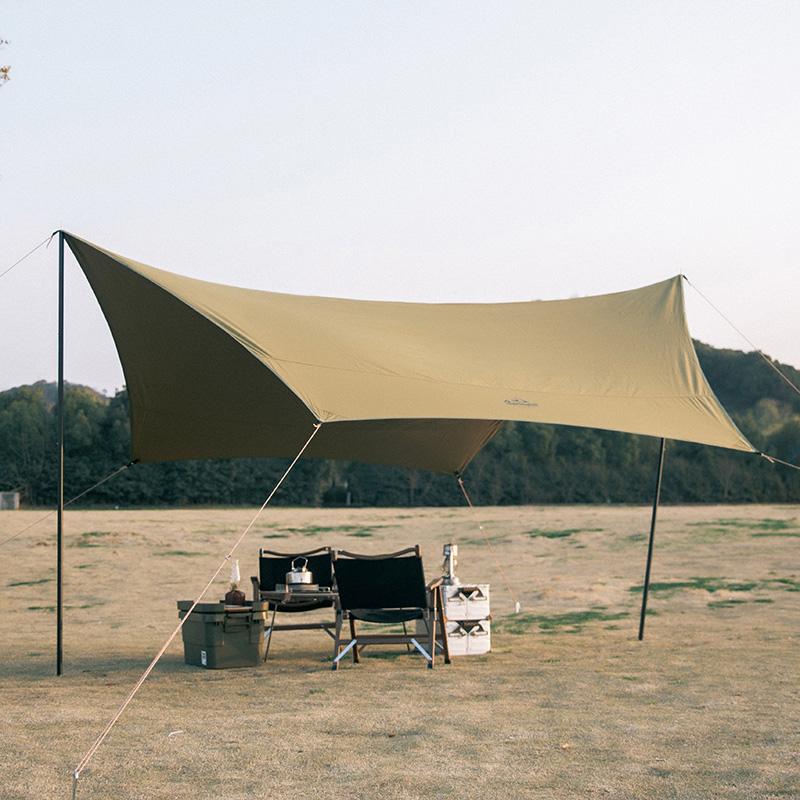 Hanfor Outdoor Walking Army Tent Large Retro Army Green Camping Rain Protection Awning Portable