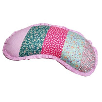 Korean crescent pillow pure cotton pillow buckwheat skin pillow buckwheat shell health care neck pillow U-shaped pillow cervical pillow core floral