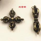 Подлинные ювелирные украшения непала чистая медь, тибетская серебряная пять демонов крест ваджраяна, подвеска DIY