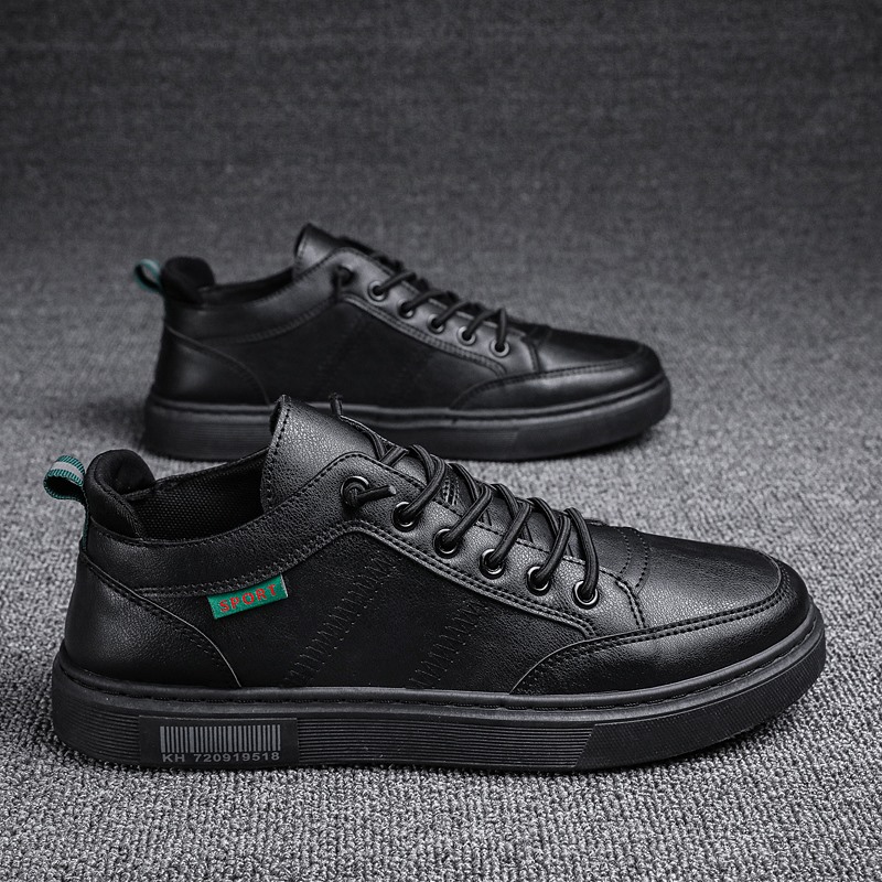 Autumn chef shoes men's non-slip waterproof work wear-resistant kitchen special winter black tide shoes casual leather shoes