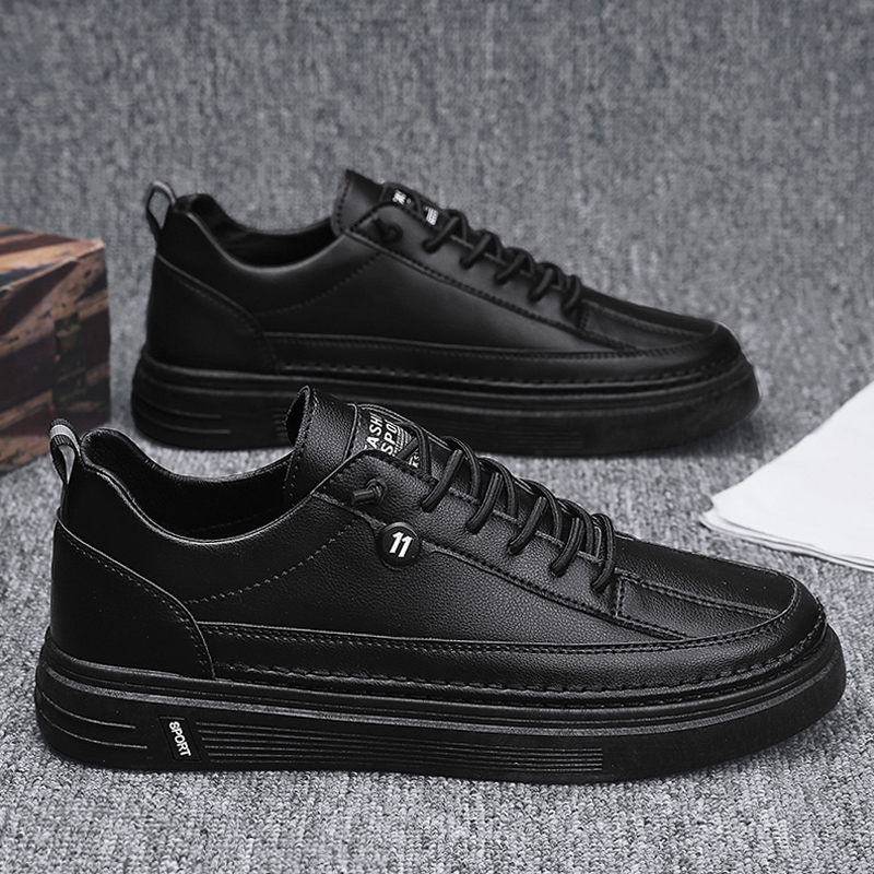 Spring new non-slip chef men's shoes kitchen special work leisure sports shoes black flat bottom labor tide shoes