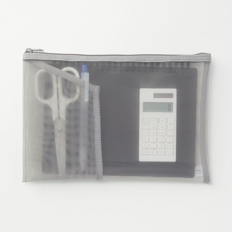 MJI nylon mesh bag with attached pocket