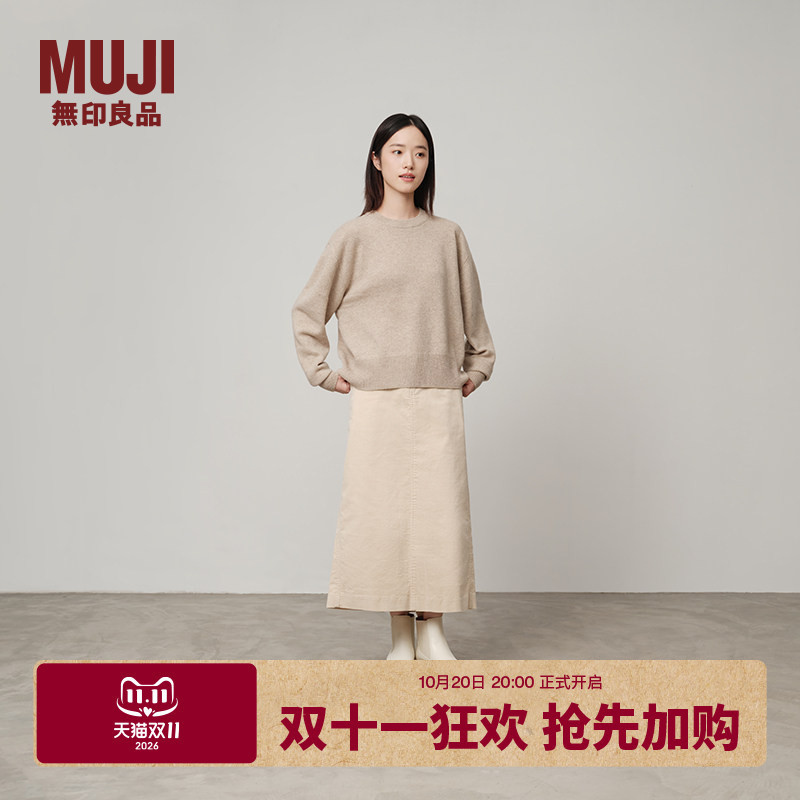 Muji Women's Cashmere Blend Crew Neck Sweater Women's Winter Knitwear Base Layer Women's Clothing Muji Women's Cashmere Blend Crew Neck Sweater Women's Winter Knitwear Base Layer Women's Clothing