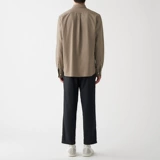 Муджи муджи для стирки оксфордской рубашки на пуговицах длинная повседневная дикая рубашка