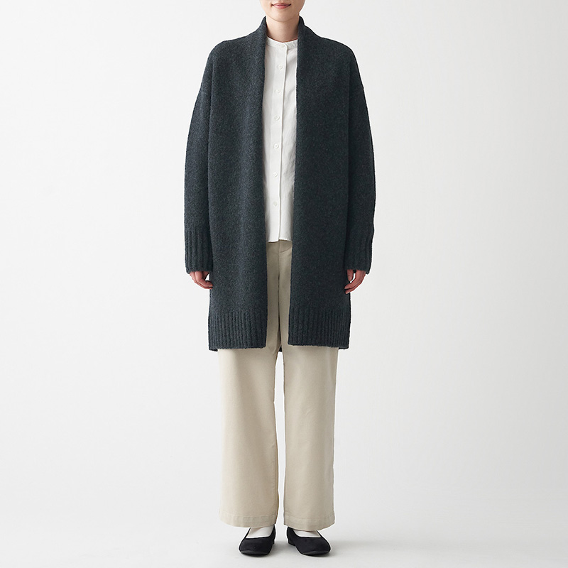 No print Good products MUJI Female style with yak suede Loco-suede long cardiff