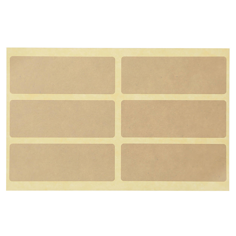 MUJI PP containing identification stickers for the use of the