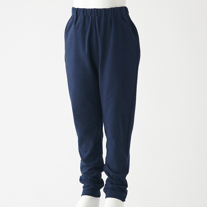 No-print good products MUJI Children with lostings woven tapered pants