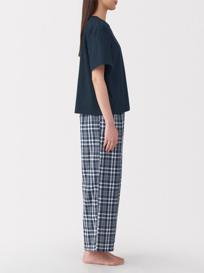 Muji Women's Double-Layer Gauze Cotton Loungewear Set Women's Pajamas Women's Style 25Th Summer