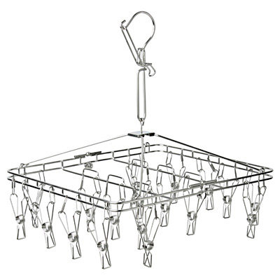 No-print good products MUJI full stainless steel _ square hanger