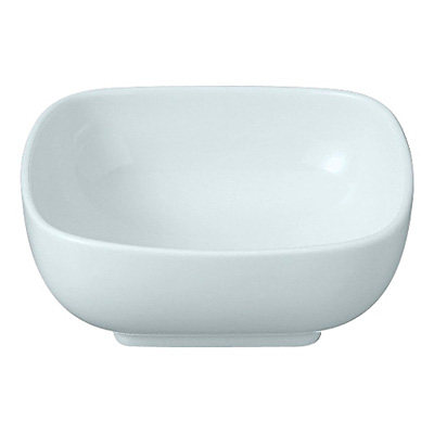 No Inprint Good Pink MUJI White Porcelain Square Bowl