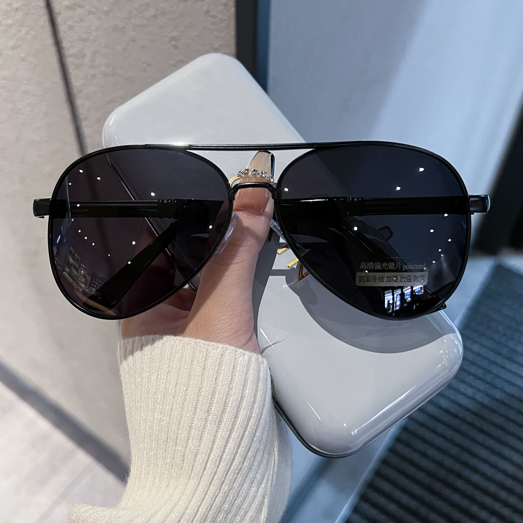 Color-Changing Sunglasses for Men, Special for Driving, High-Definition Polarized Glasses for Fishing, Outdoor Sunglasses, Day and Night Dual-Use Toad Glasses