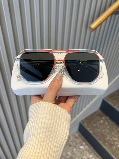 Square Flat Sunglasses for Men, Trendy and High-End, Suitable for Travel and Driving, Uv Protection Sunglasses for Women, Stylish Street Style