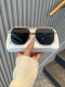 Square Flat Sunglasses for Men, Trendy and High-End, Suitable for Travel and Driving, Uv Protection Sunglasses for Women, Stylish Street Style