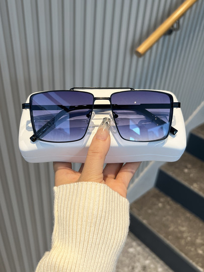 Double-Beam Sunglasses for Men, High-End, Stylish, Cool, Pilot Sunglasses for Women, Driving, Uv Protection