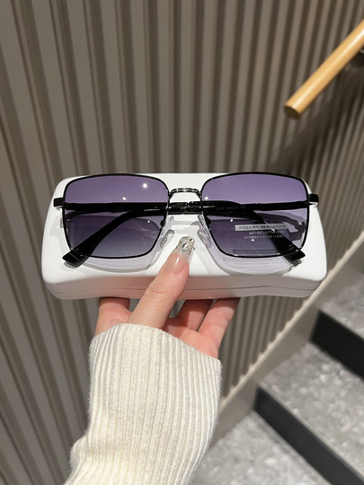 Поляризованные солнцезащитные очки для вождения, мужские очки для крупного лица, очки для вождения с большой оправой, новая модель 2025 года, защита от УФ-излучения для водителей