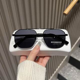 双梁偏光太阳眼镜男潮痞帅高级感2025新款飞行员墨镜开车防紫外线