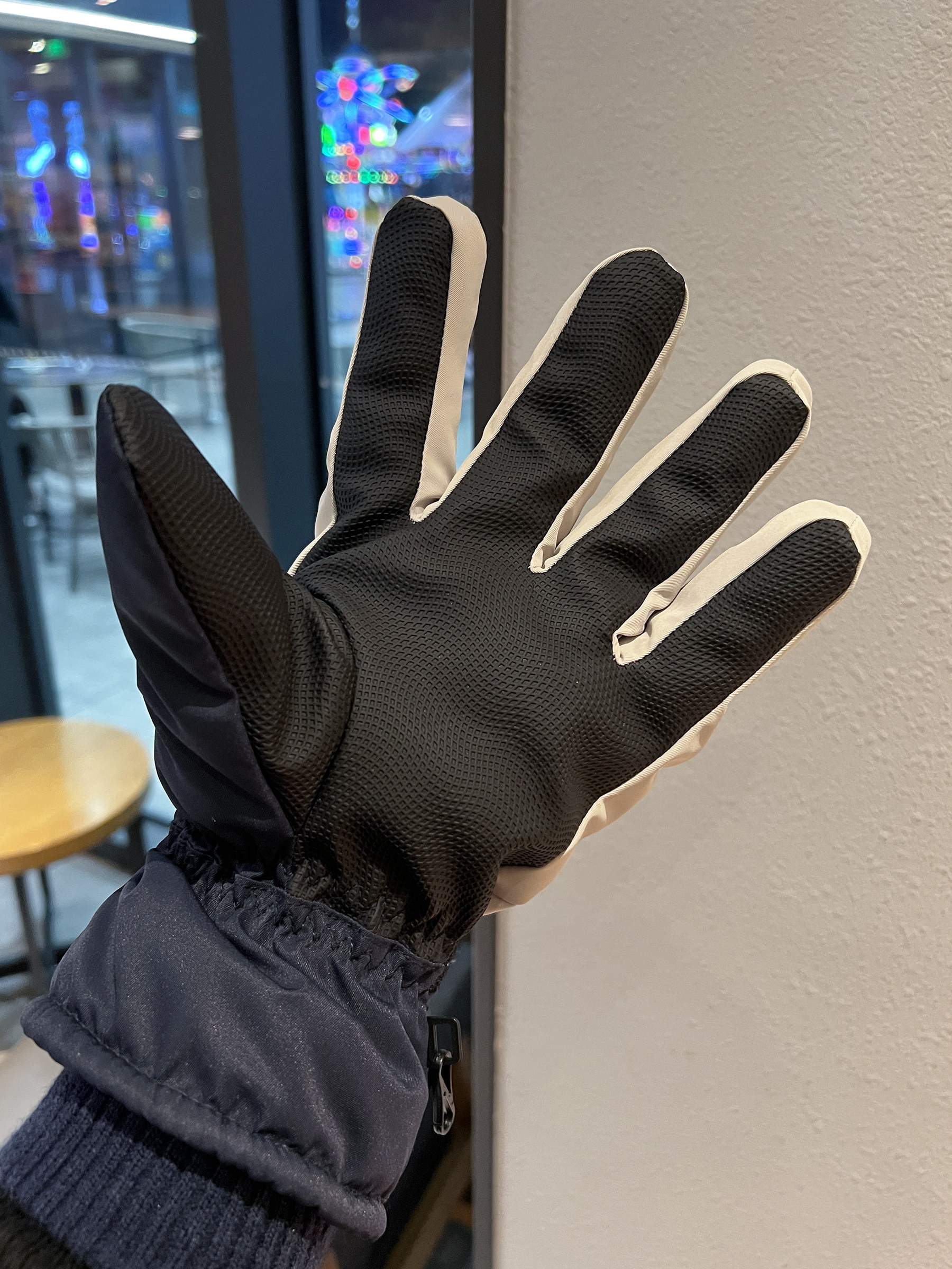 Touchscreen Ski Gloves for Men and Women, Winter Fleece-Lined, Thickened, Warm, Windproof, Water-Repellent, Cycling Gloves, Large Size, for Electric Scooters