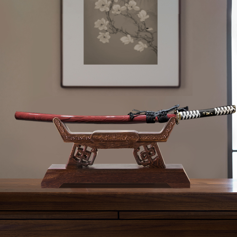 Solid wood sword holder, chicken wing, wood decorative knife holder, knife holder, living room, porch, ornaments, base, katsu sword holder, decorative holder