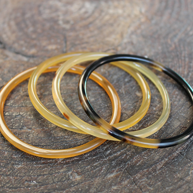 Natural Horn Closed bracelet Permeable Yak Horn Wellness Bracelet Goat Horn Fine Bracelet Sub featured Crafts Small Gift