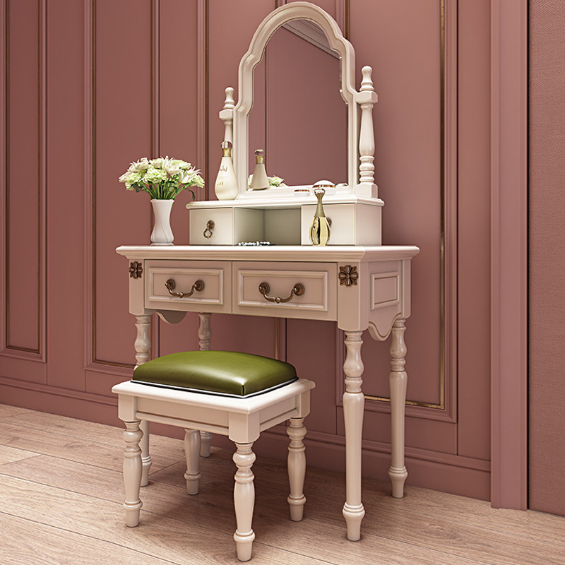 American Makeup Desk Bedroom Modern Minima Net Red Ins Wind Containing Cabinet Integrated Makeup Table Small Family Style