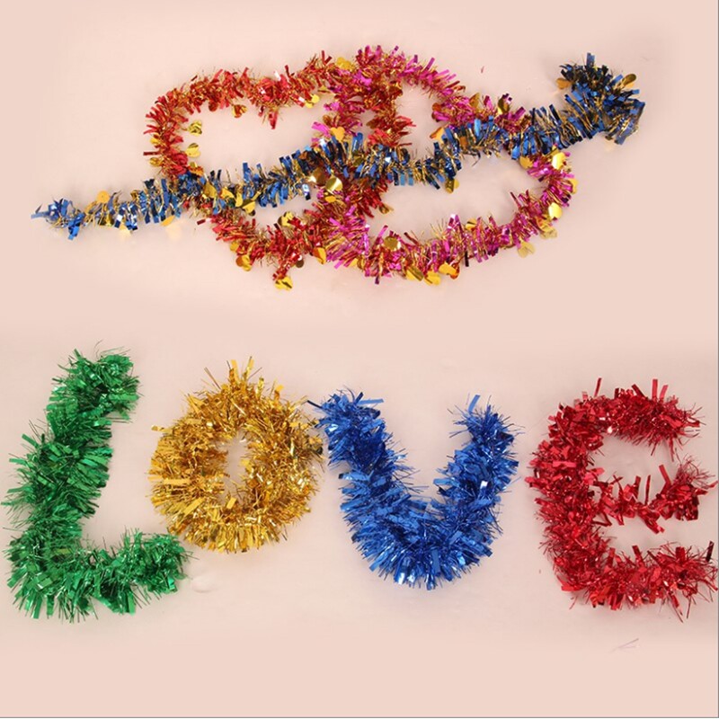 Colorful strip brush strip pull flower Wedding room decoration Shopping mall Hotel party decoration Cheerleading refueling group exercise props