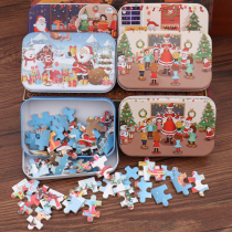  Santa Claus wooden diy puzzle 60 piece puzzle toy kindergarten primary school children Christmas creative gift