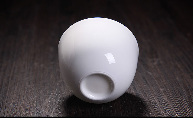 Thin body white porcelain bowl with jingdezhen kung fu tea cup sample tea cup ceramic tea set, the master cup single cup small tea cups