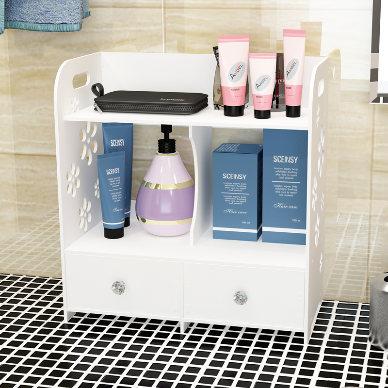 European-style desktop drawer-style cosmetic storage box simple fashion dormitory finishing storage rack nail-free can be wall-mounted