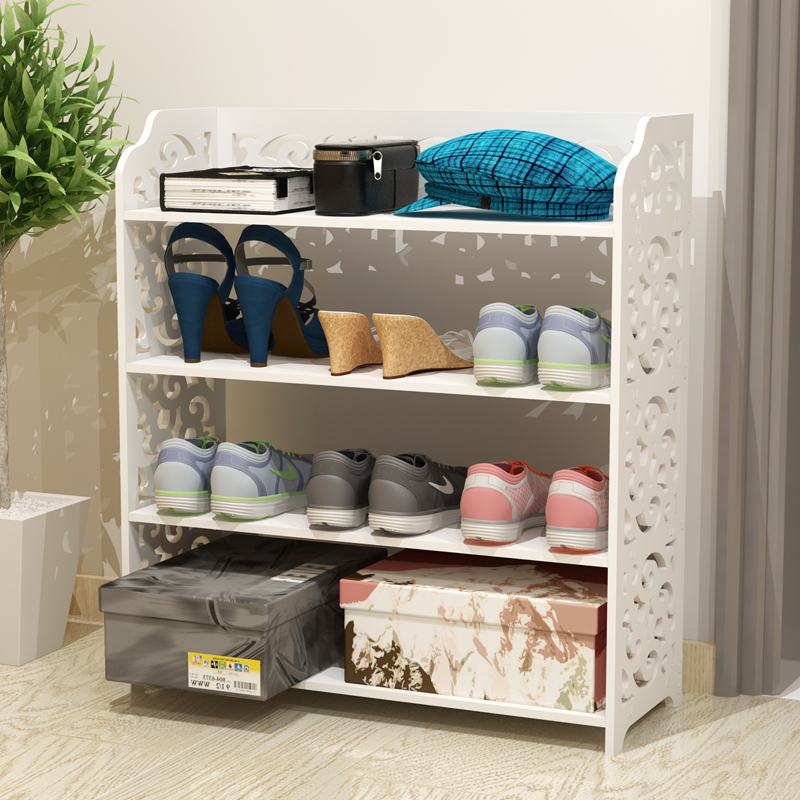 Multilayer modern minimalist towing shoe rack for simple home shoe rack Home Provincial space Dormitory Economy Assembly Small Shoe Rack