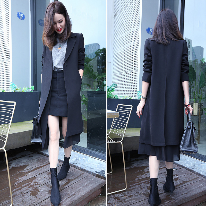 Suit jacket Women's spring and autumn Western clothes Fall Autumn Fashion New autumn and mid-autumn mid 2021 Fashion temperament