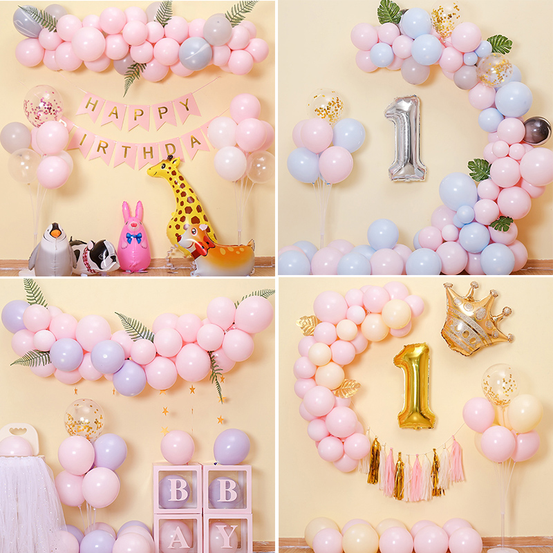 Children's week birthday arrangements Decorative Girl Themed Party Background Wall Scene Placement Female Baby Balloon