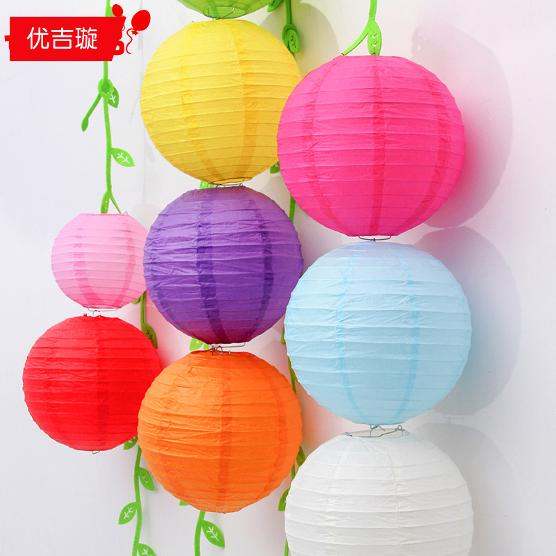 Supermarket Mall Shop Decoration Red Lantern Hanging Pendant Children Hand-painted Folding Paper Lanterns 2022 New Year's Day New Year's Day