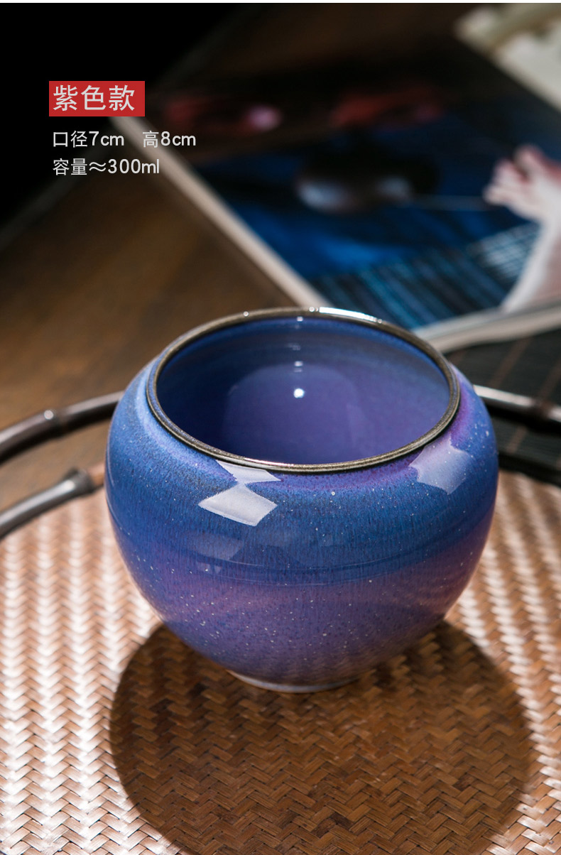 Red the jingdezhen ceramic up tea kungfu tea accessories tea wash to home small coarse TaoJian water jar
