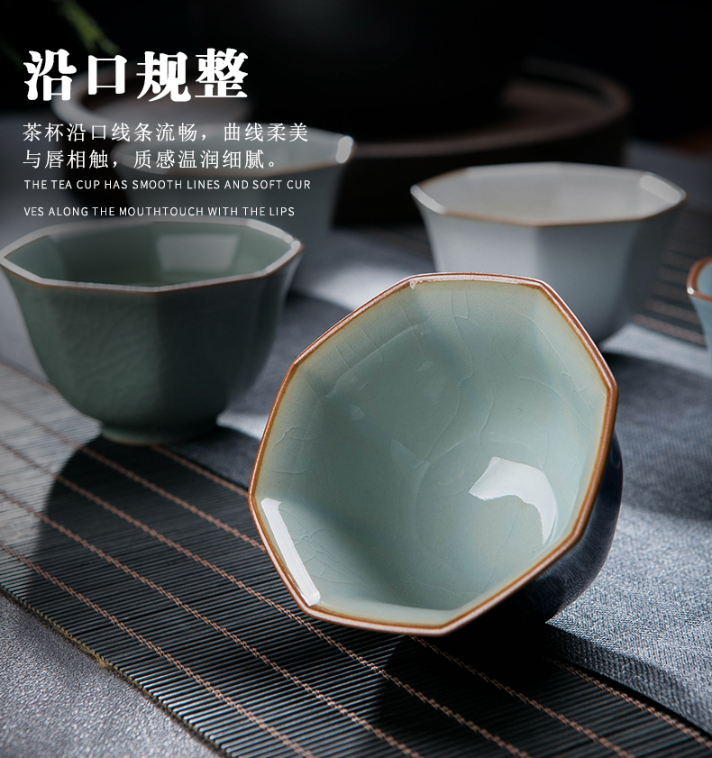 Five ancient jun master cup single CPU jingdezhen your up kung fu tea tea set small household ceramic sample tea cup, cups