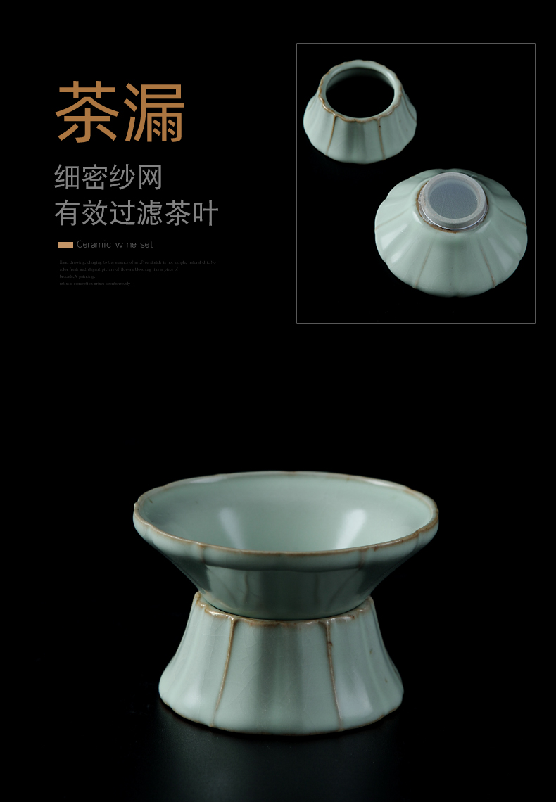 Jingdezhen your up ceramic kung fu tea set suit household light much the see colour of a complete set of tea tureen tea cups Chinese style