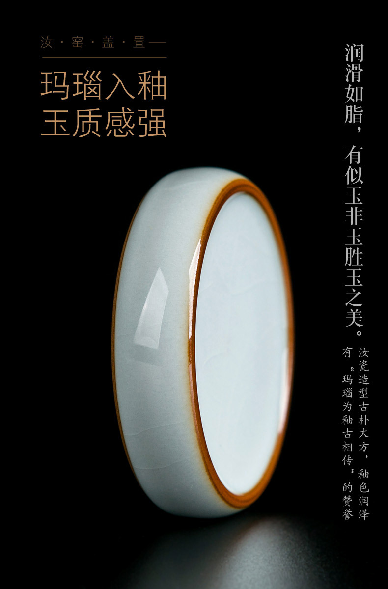 The Ice cracked piece of your up rear cover cover supporting Taiwan tureen tea place of jingdezhen ceramic dry mercifully pot of kung fu tea accessories